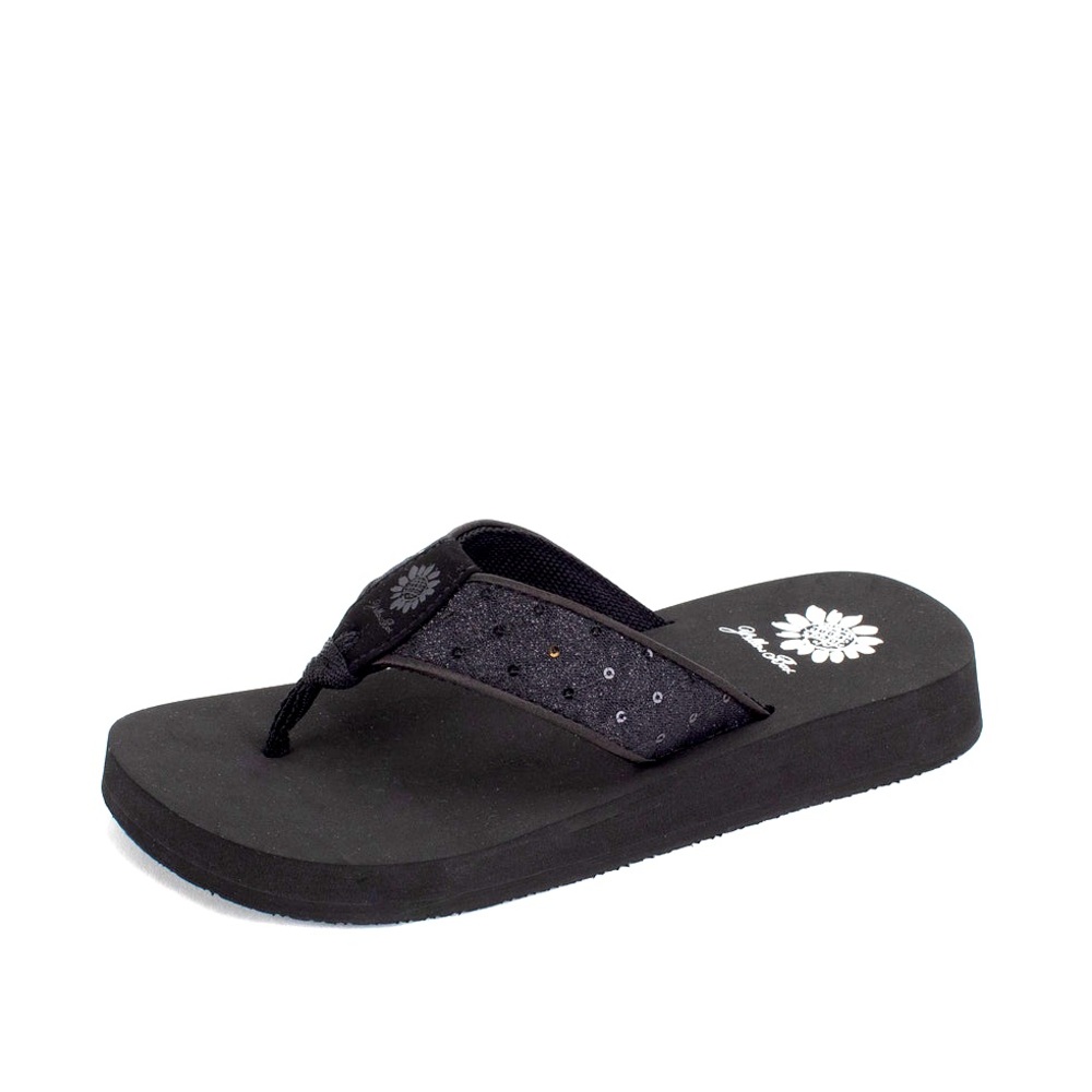 Yellow box Foxen Flip Flop color black medium width